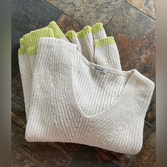 Madewell Tipped Ridgeton Pullover Sweater - Picture 6 of 7